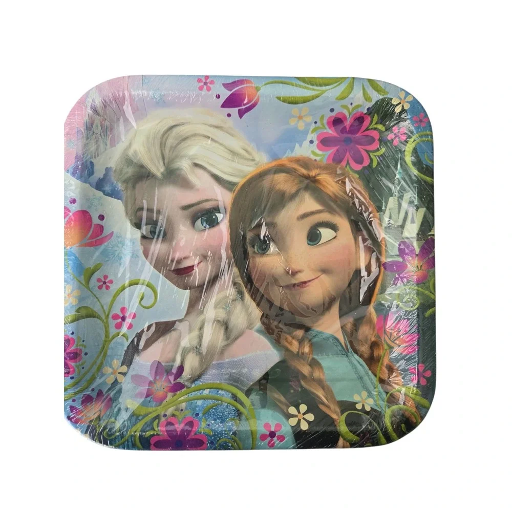 Lot of Disney FROZEN Birthday Party Pack Plates & Napkins‎ For 16 Party Supplies
